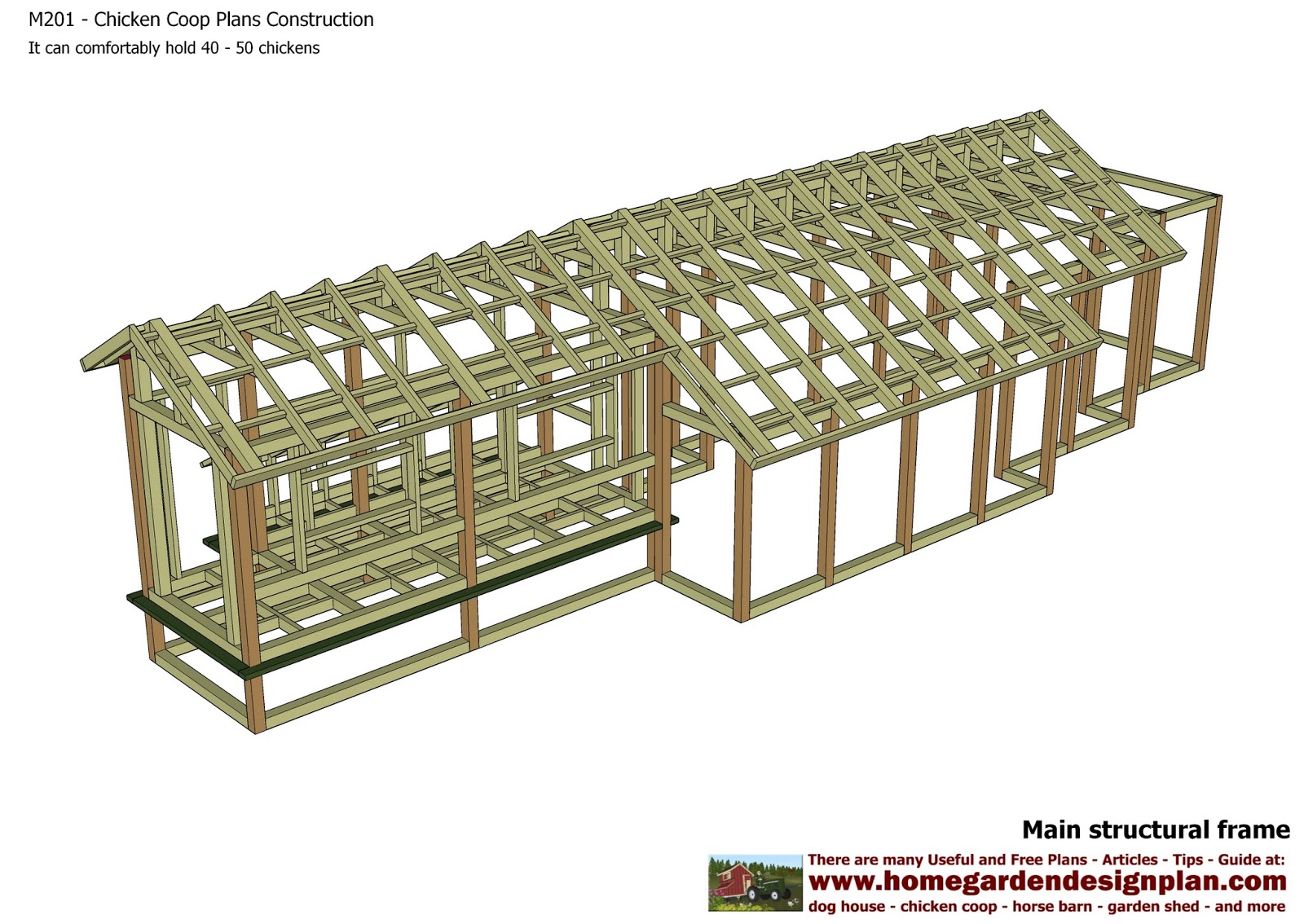 Chicken+Coop M201 Chicken Coop Plans Construction Chicken Coop Design