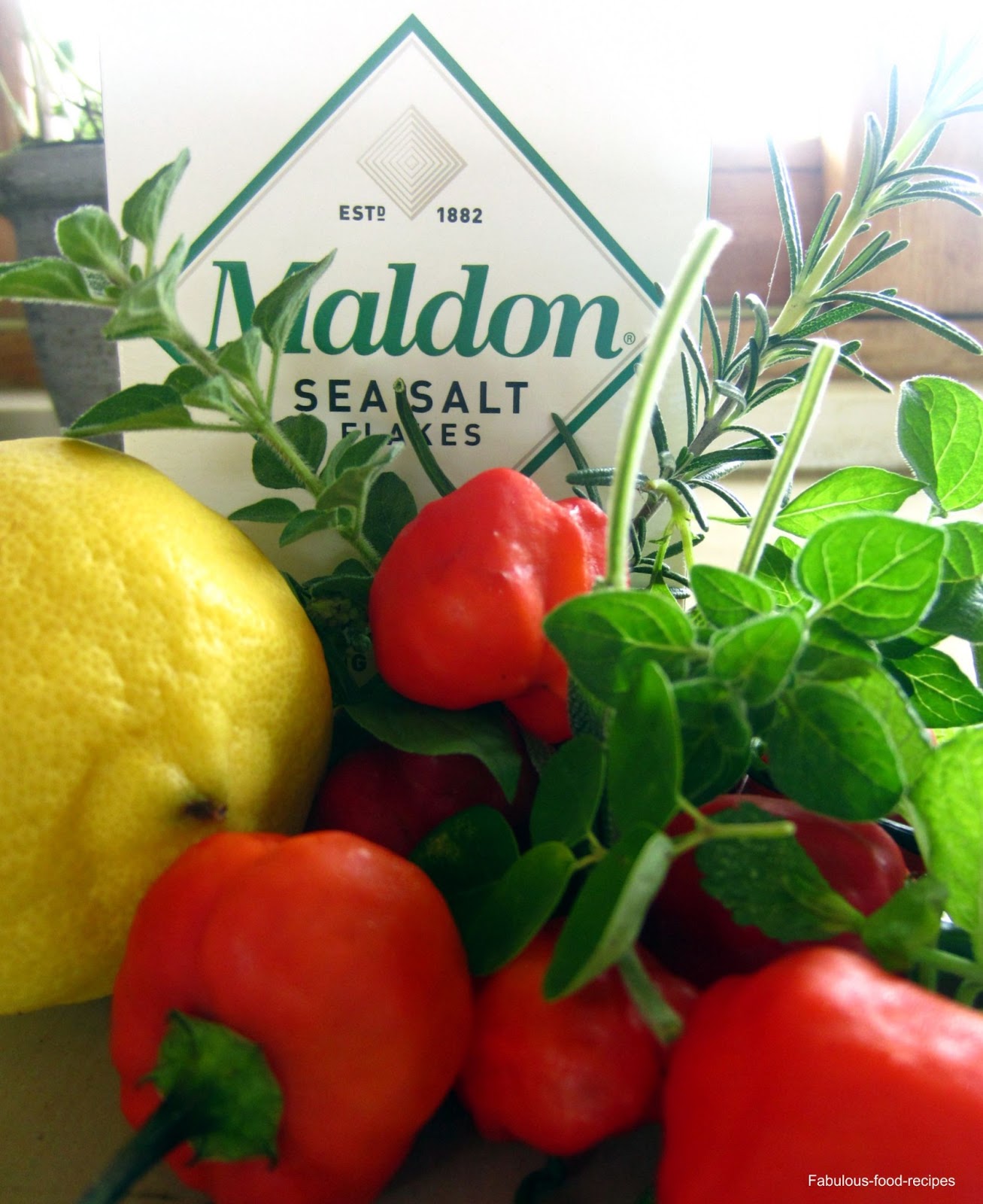 Fabulous Food Recipes Herb Peppers and Lemon salt