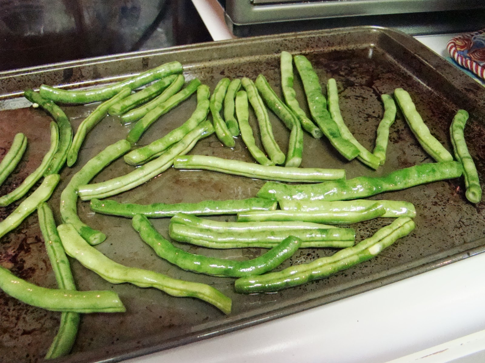 Dinner with the Grobmyers Parmesan Roasted Green Beans