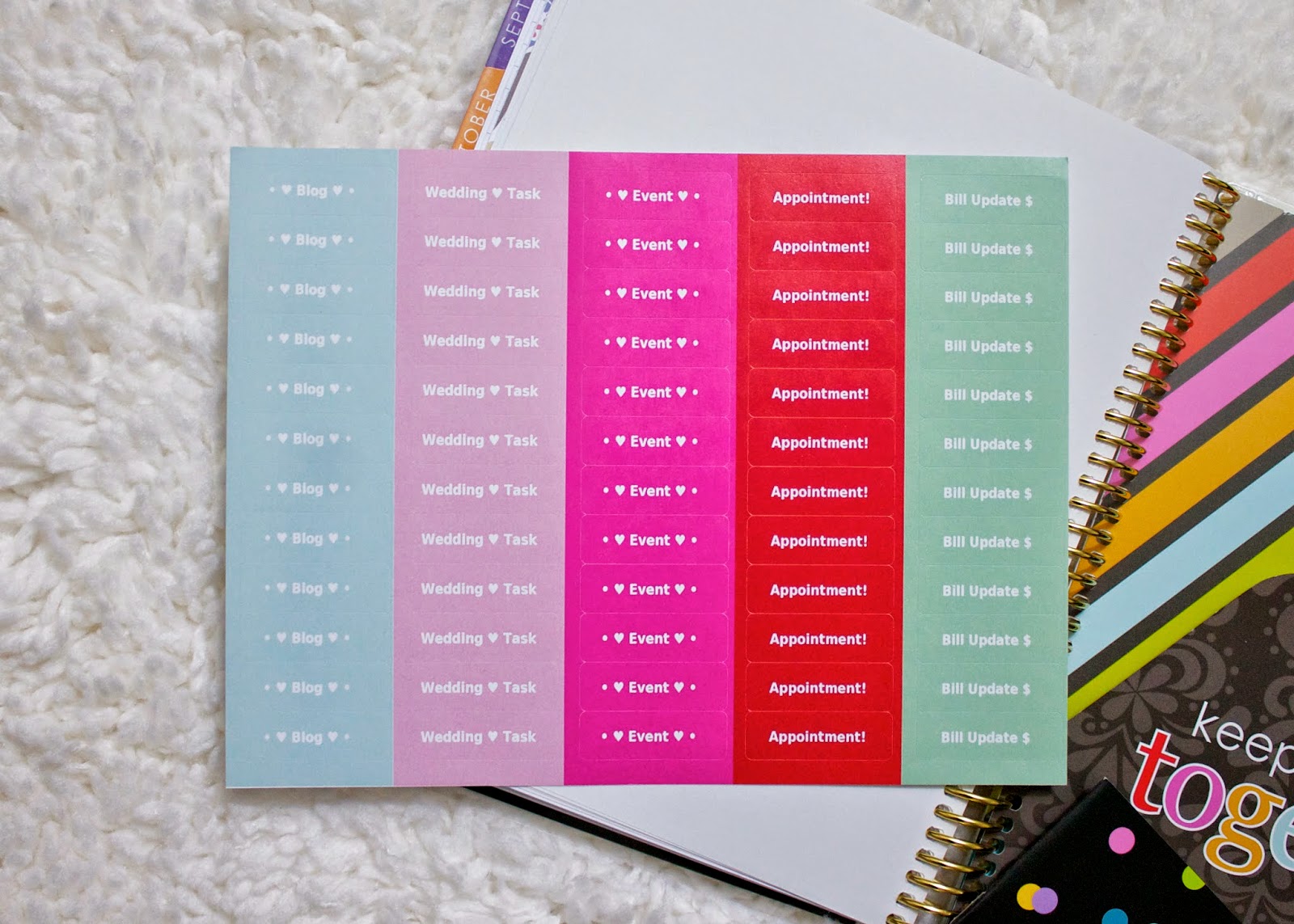 Customizable Stickers how I organize my life, how I organize my blog, how I organize my wedding planning, how I organize my appointments, organization with erin condren