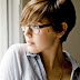 Pixie cut with glasses