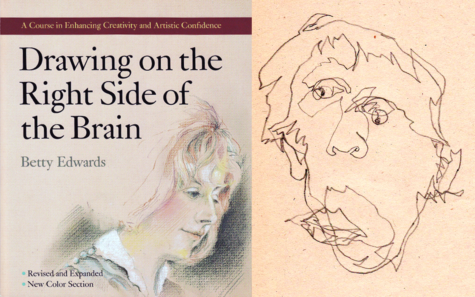 Simple Drawing On The Right Side Of The Brain Sketching for Beginner