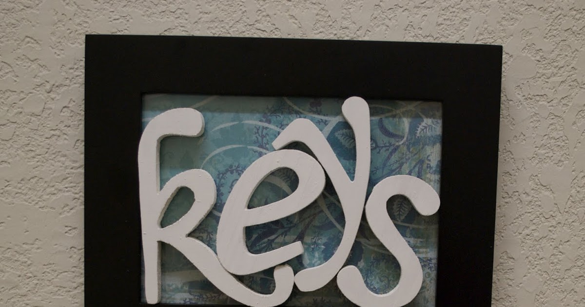 The Domestic Dugout Crafts Picture Frame Key Hook