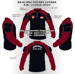 BAJU KAOS BDU POLISI