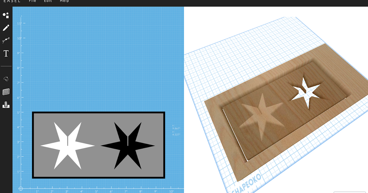 Easel CNC web based CAD software for your desktop CNC mill