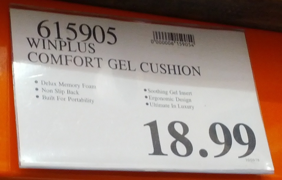 Winplus Ultimate Gel Seat Cushion Costco Weekender