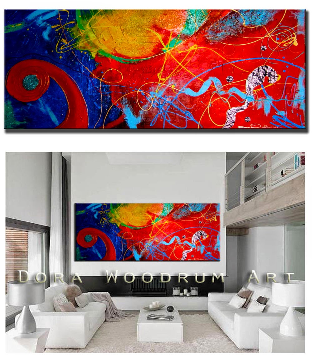 Abstract Painting "Livin' it Up" by Dora Woodrum