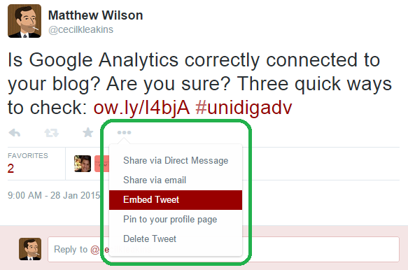 Embedding Social Content into Your Blog Posts (Part 1 - Tweets) | UNI