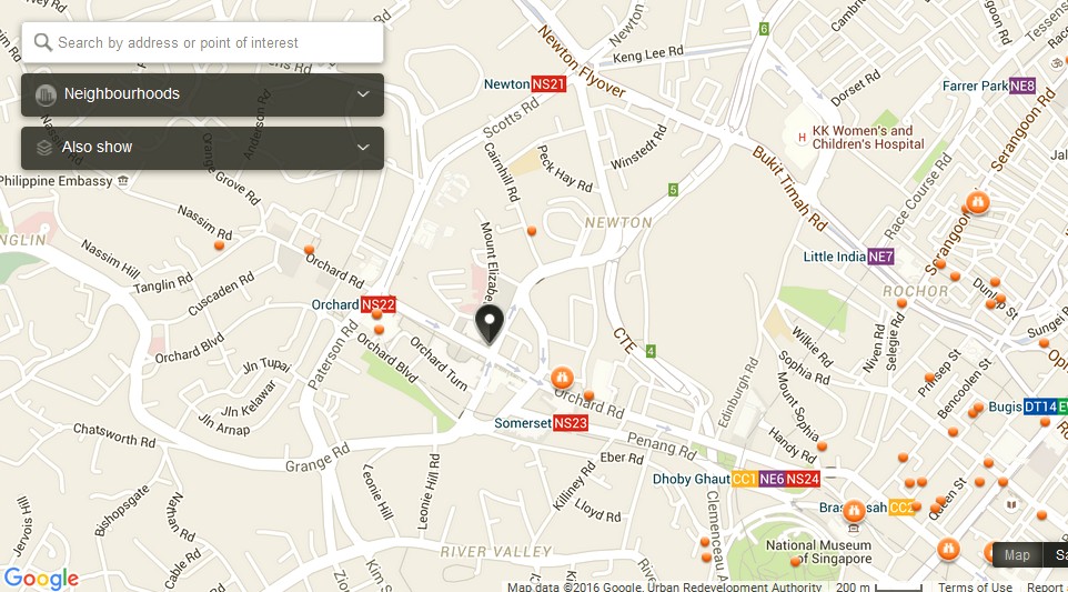 Paragon Singapore Map Tourist Attractions in Singapore About