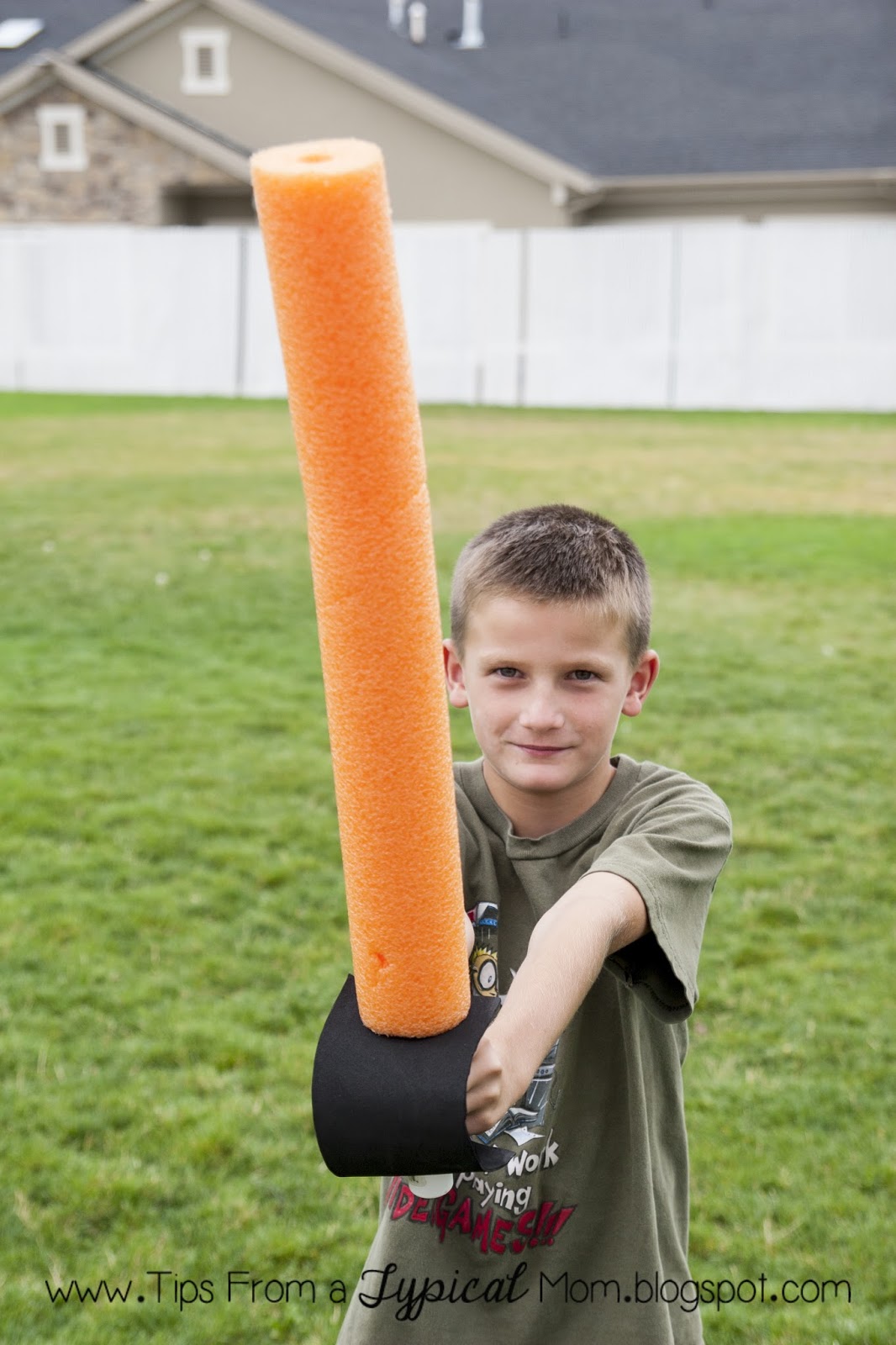 {DIY} PVC Pipe & Foam Sword Tips from a Typical Mom