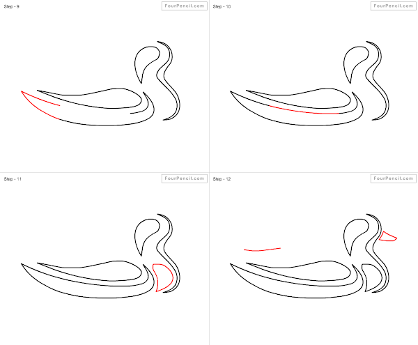 How to draw Duck - slide 1