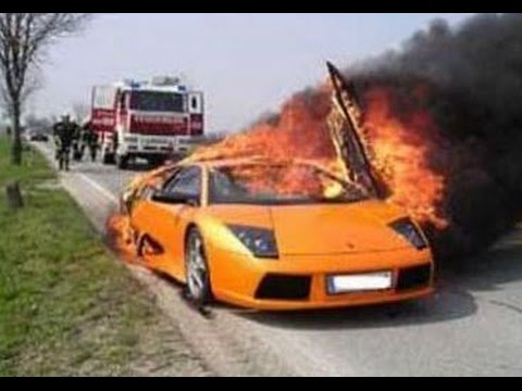 Yes, expensive cars CAN catch fire too