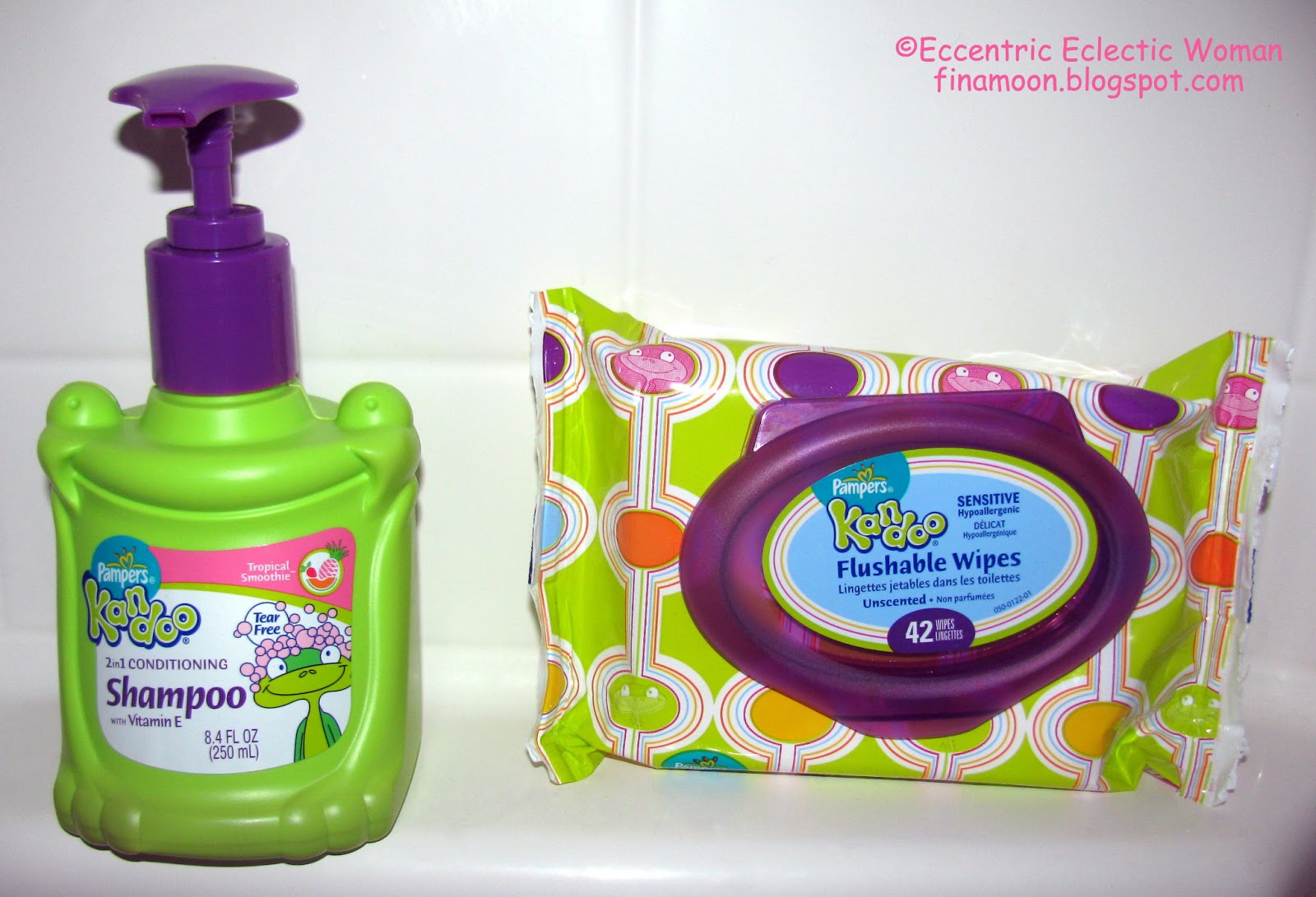 Eccentric Eclectic Woman: Pampers Kandoo Shampoo and Wipes Review