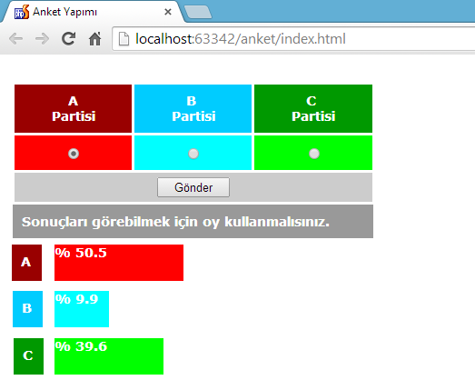 Furkan Ertas Php Ve Jquery Ile Animasyonlu Anket Grafigi Yapimi