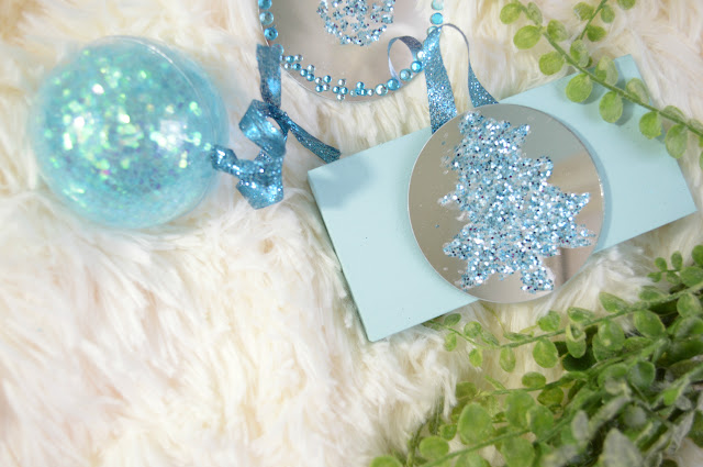 DIY Glitter and Glue Christmas Ornaments