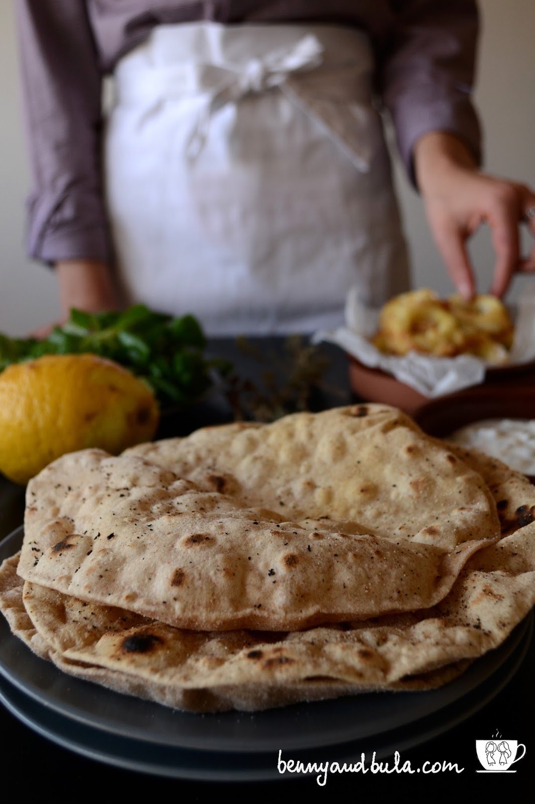 ricetta piadina light per fish wrap/flat bread recipe