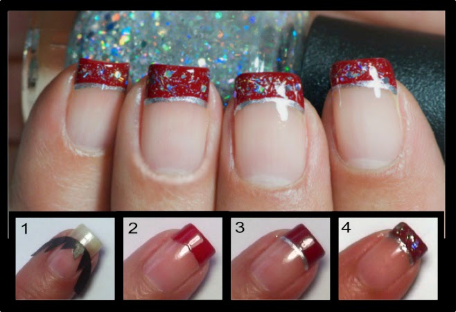 French Christmas Nail Art Design Ideas And Tutorial ~ Calgary, Edmonton
