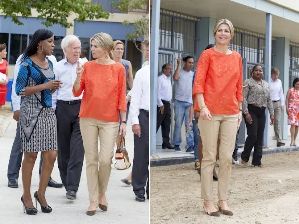 King Willem Alexander of The Netherlands and Queen Maxima of The Netherlands visited the probation in Aruba