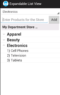 Android Dynamic ExpandableListView
