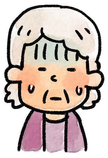 いろいろな表情のイラスト おばあさん ゆるかわいい無料イラスト素材集