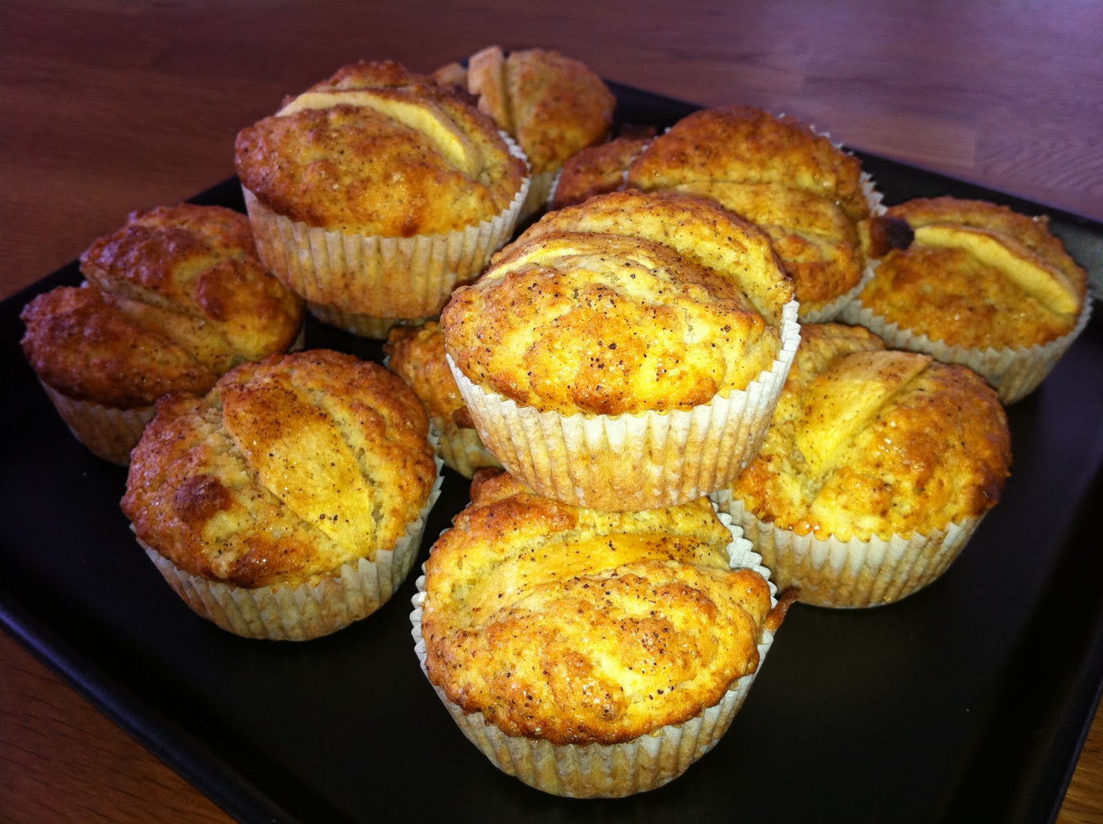 hemma Nyttiga äppelmuffins