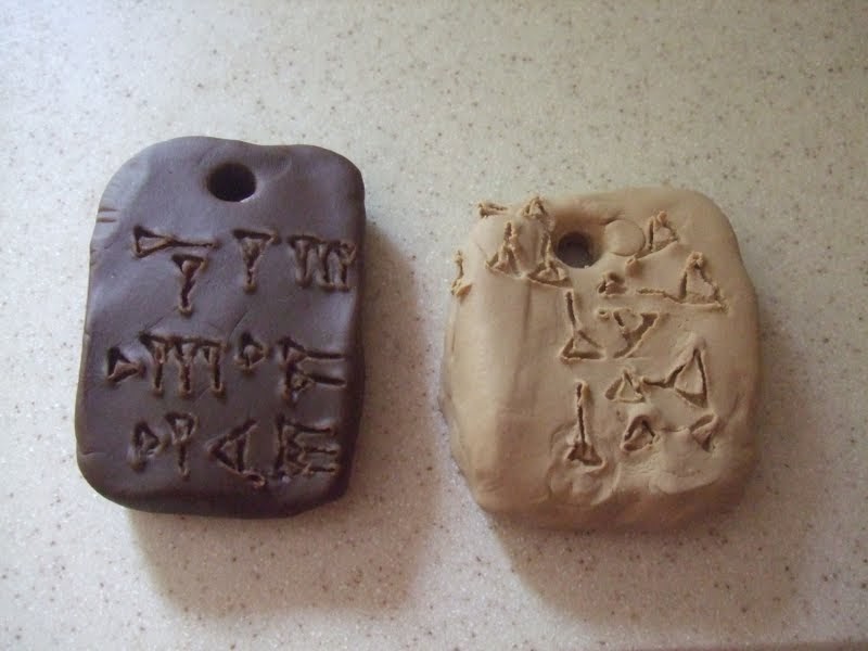 Enchanted Schoolhouse: Making a Cuneiform Tablet