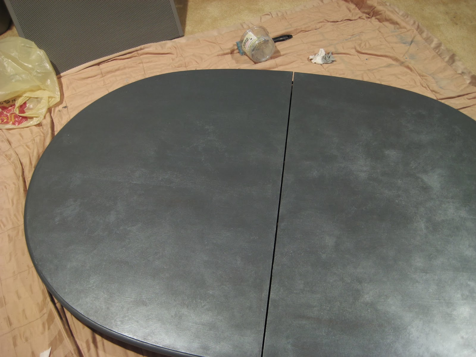 Salt Marsh Cottage Faux Zinc TabletopSuper Easy Tutorial