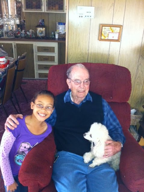Amirah meet her Great Grandfather for the first time!!