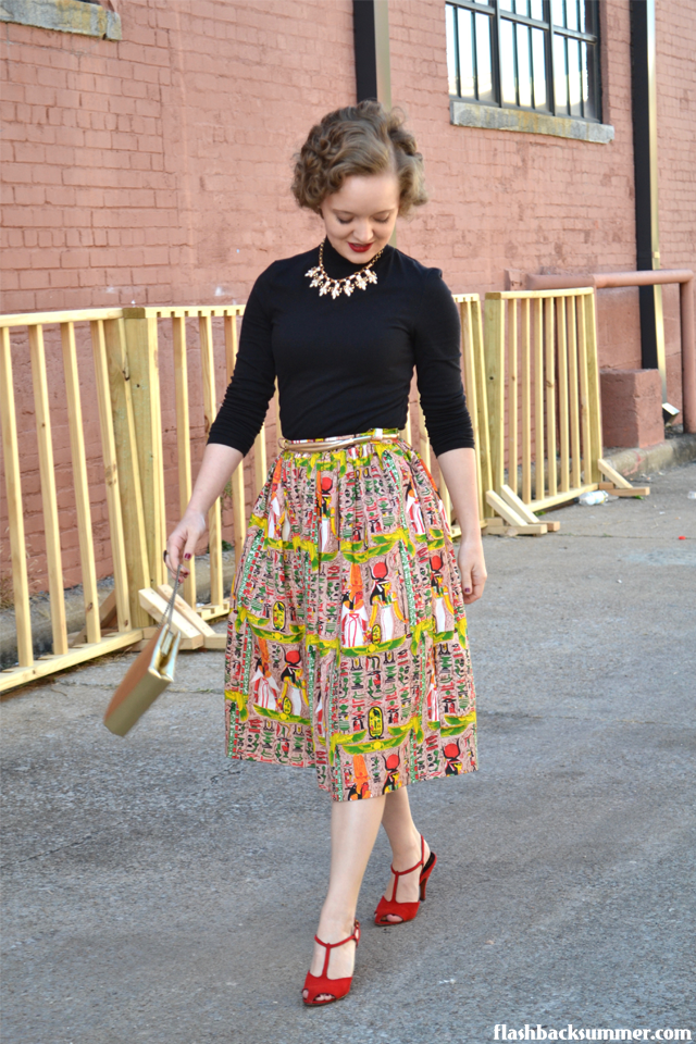 Flashback Summer: Ancient Egypt Skirt - vintage inspired outfit
