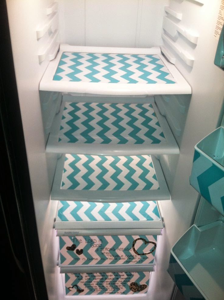 Pintology Covering your shelves in your fridge