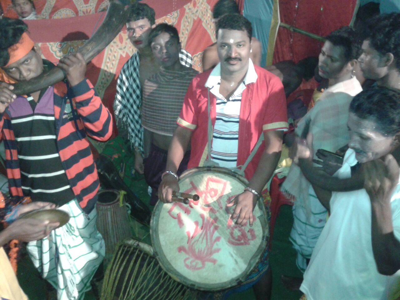 Nisaan and Turi Folk instrument during Nabarangpur Mondei festival 2014 at Odisha