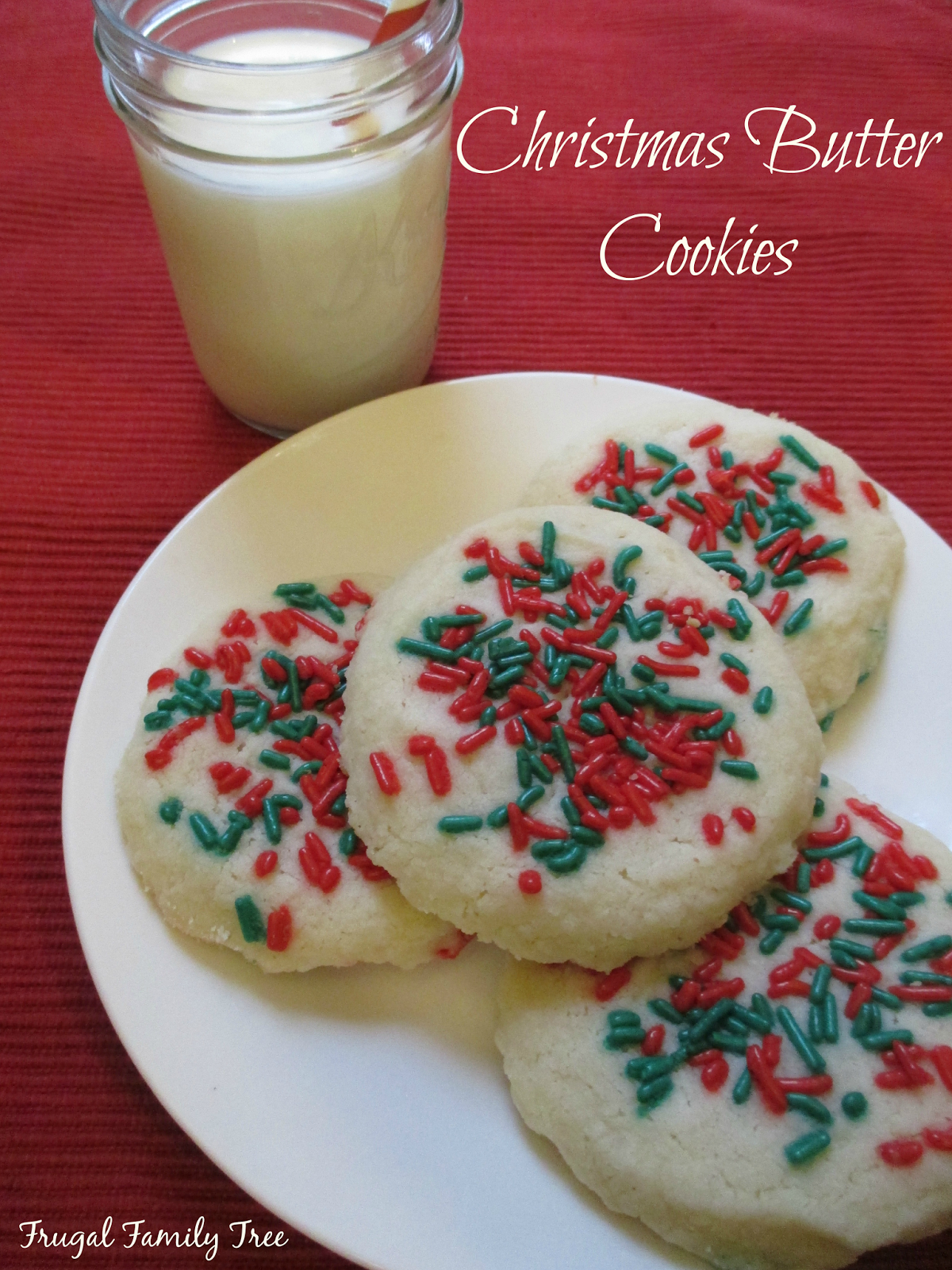 Christmas Butter Cookies | Frugal Family Tree
