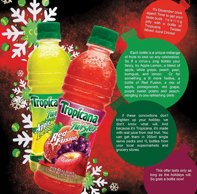 Start 2012 with Tropicana Twister's new flavors! Drink to the New Year