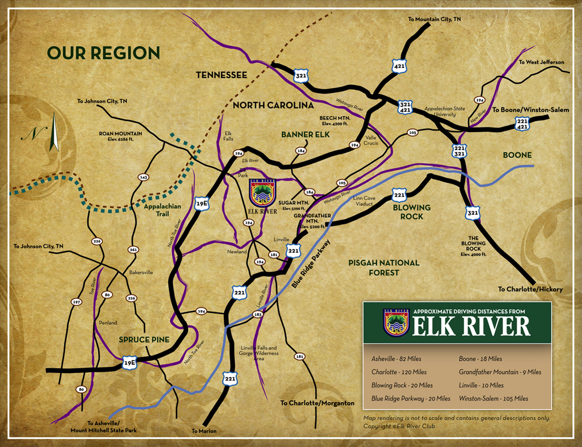 Banner Frame Photos Banner Elk Nc Map
