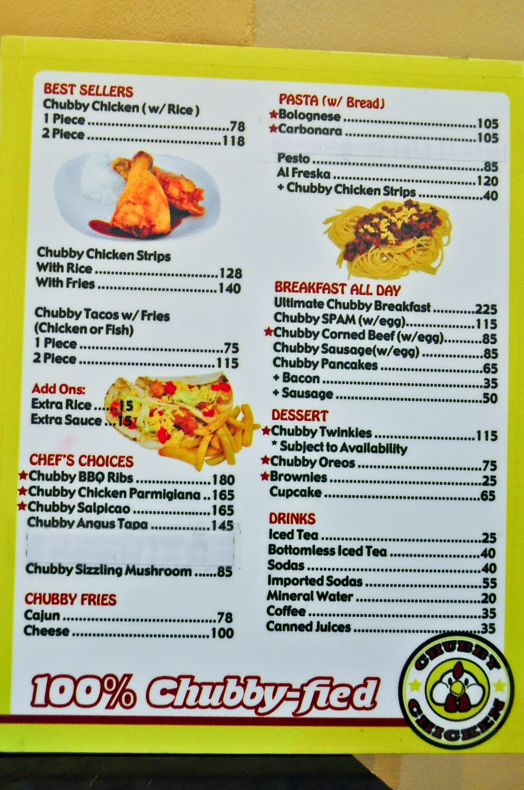 Giveaway Ended Chubby Chicken Katipunan 100 Chubbyfied + Giveaway