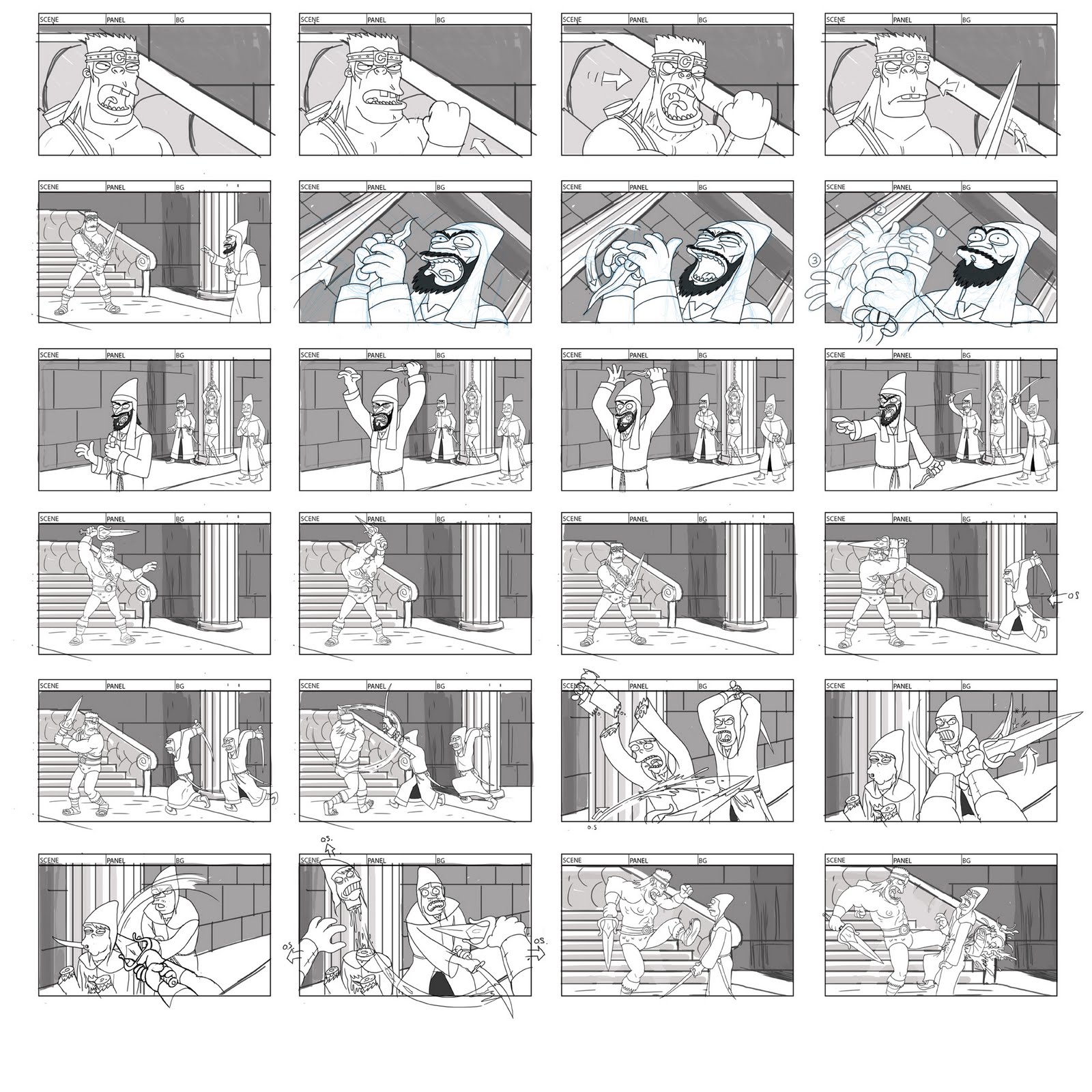 Futurama Storyboards