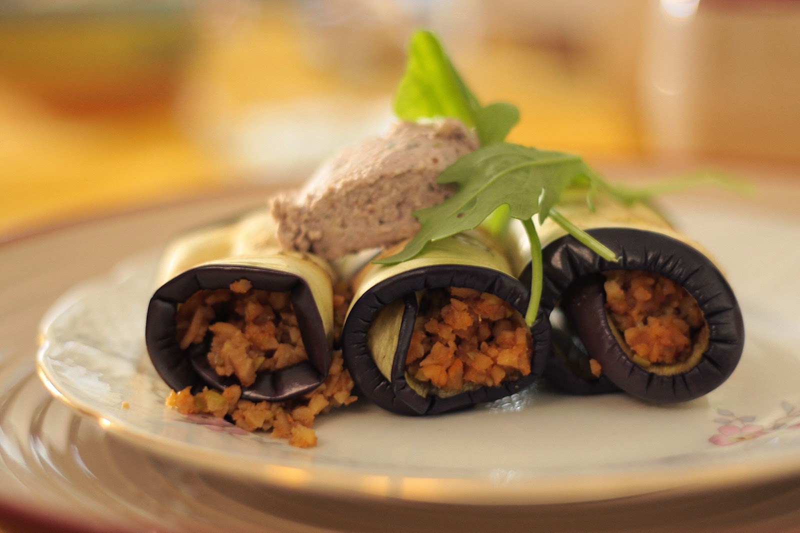 Involtini Di Melanzane Grigliate E Seitan
