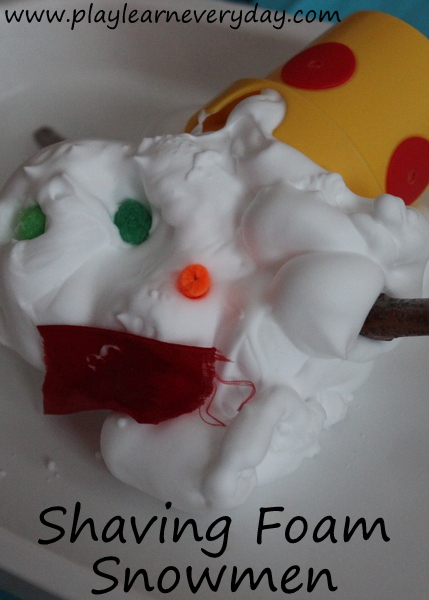 Shaving Foam Snowmen Play And Learn Every Day