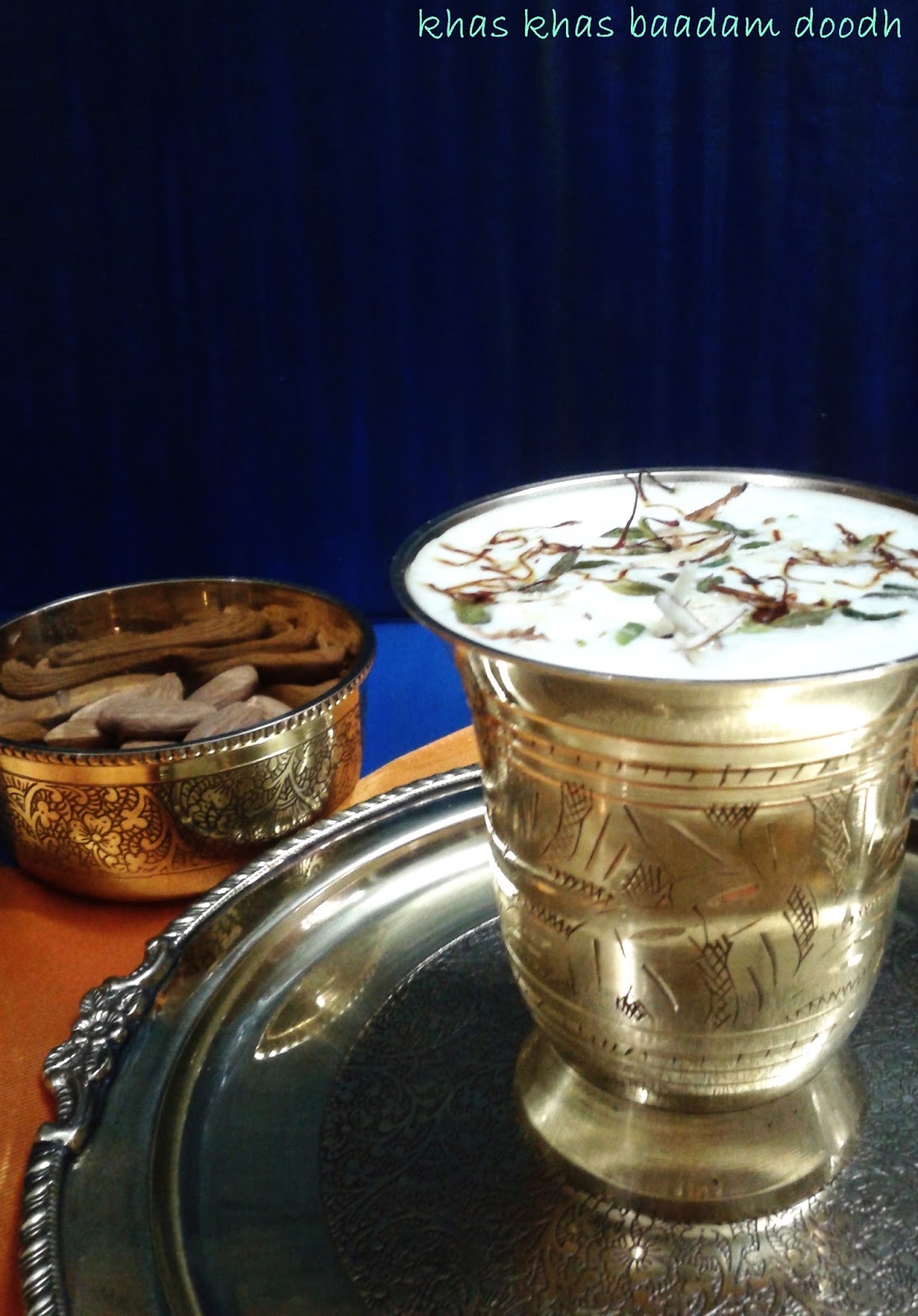 KHAS KHAS BAADAM DOODH / KEASR BAADAM MILK PAAKVIDHI