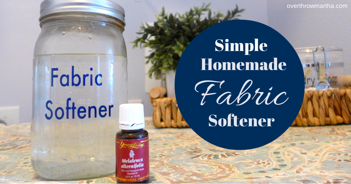 It's so easy to make your own fabric softener and it really works, too! 
