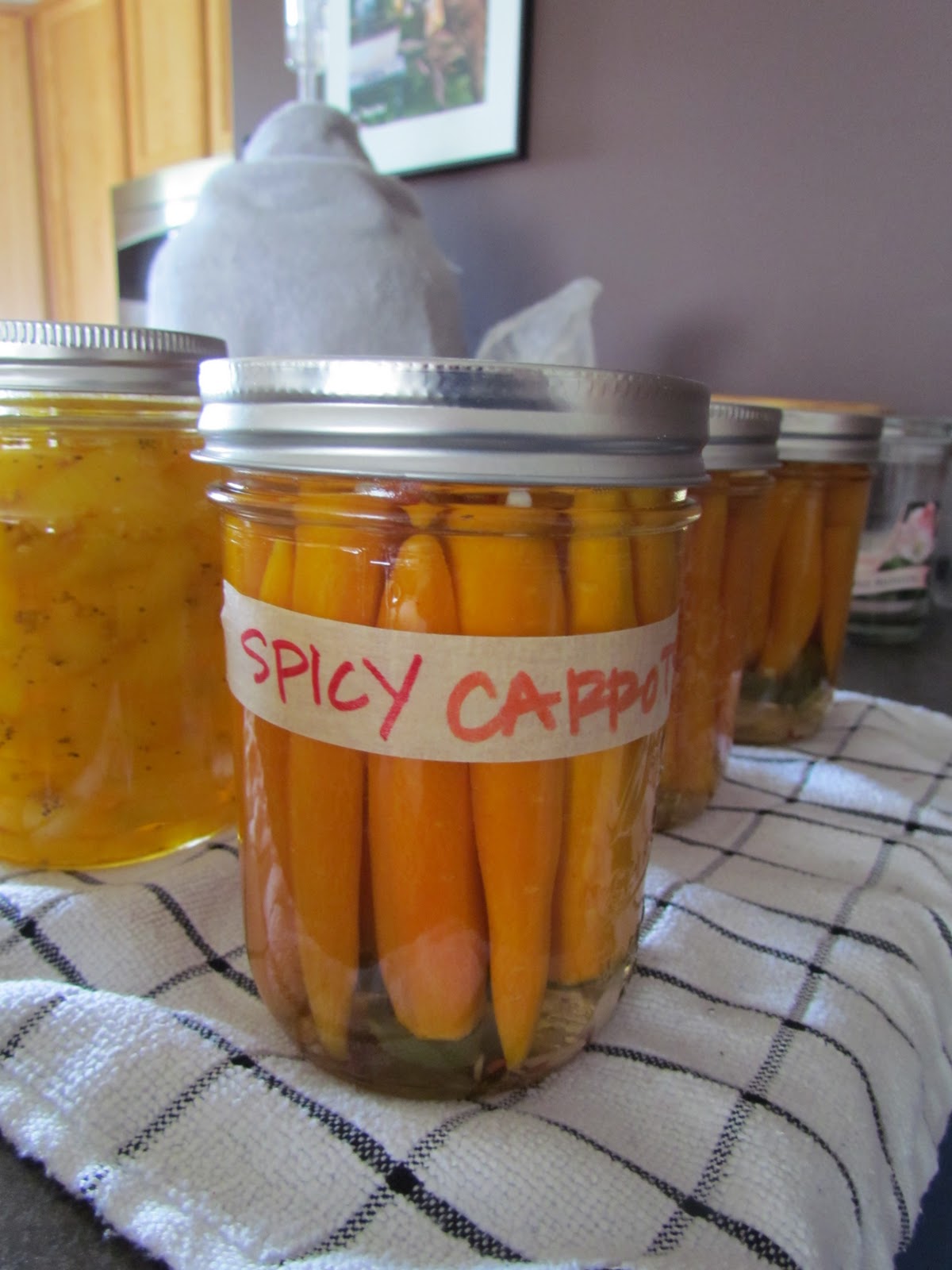 Courageous Canners Spicy Pickled Carrots use in place of a classic