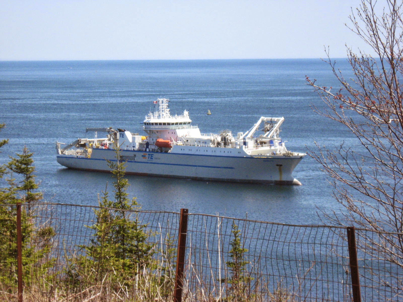 Resolute laying Cable. Halifax Shipping News.ca