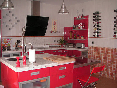 Decora el hogar: Cocinas color rojo