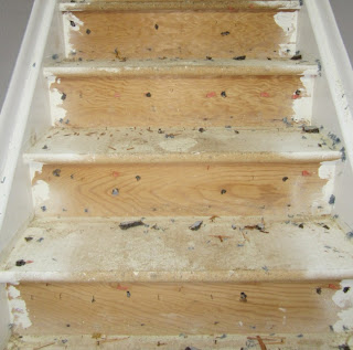 stairs redo carpet paint stairwell wood trim