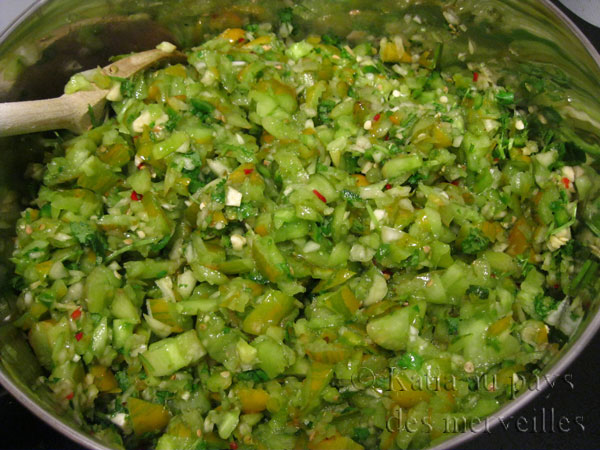 Katia Au Pays Des Merveilles Salsa Verde De Tomates Vertes