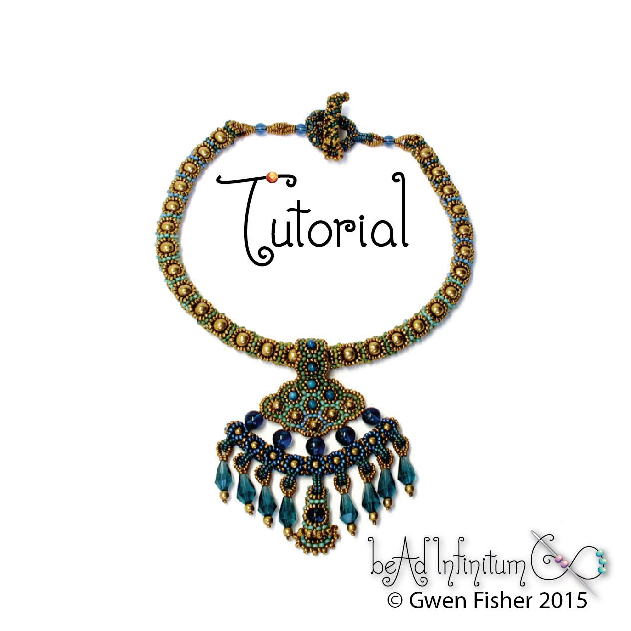 gwenbeads New Tutorial Delta Queen Necklace with Beaded Pendant and