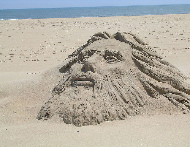 Fantásticas esculturas de areia