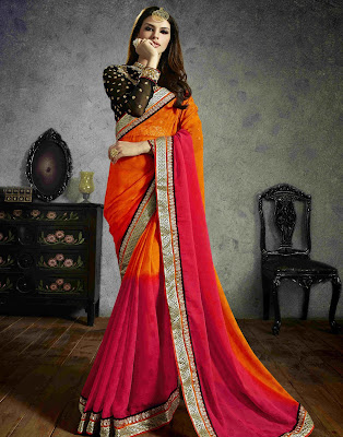 Latest Chiffon Sarees 2015