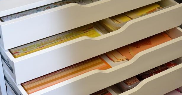 scrapbooking etc.: Papieraufbewahrung