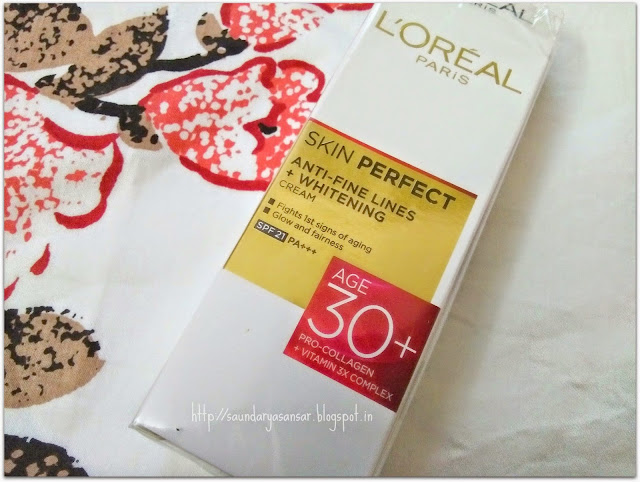 Loreal Paris SKIN PERFECT Anti Fine Lines + Whitening Cream 30+ Review